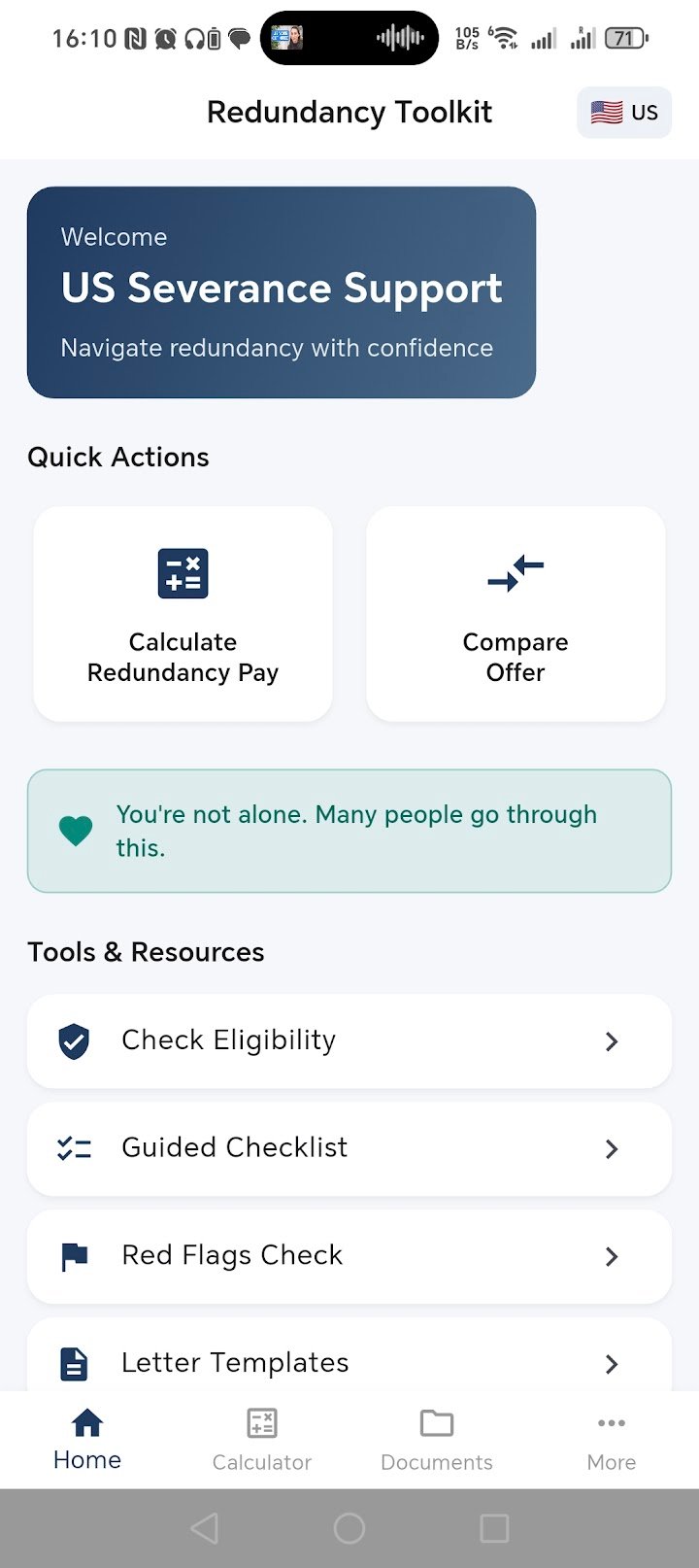 App screenshot